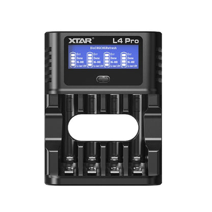 XTAR L4 PRO - Incarcator Acumulatori AA si AAA, USB-C, 4 Sloturi, Protectie la Supraincarcare