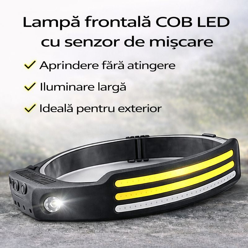 Lampa frontala LED COB