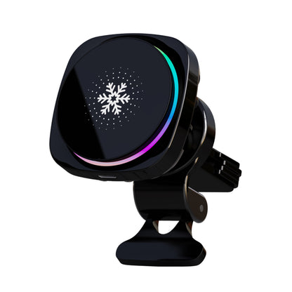 Suport Telefon cu Racire pentru Masina - Incarcator Wireless RGB 15W