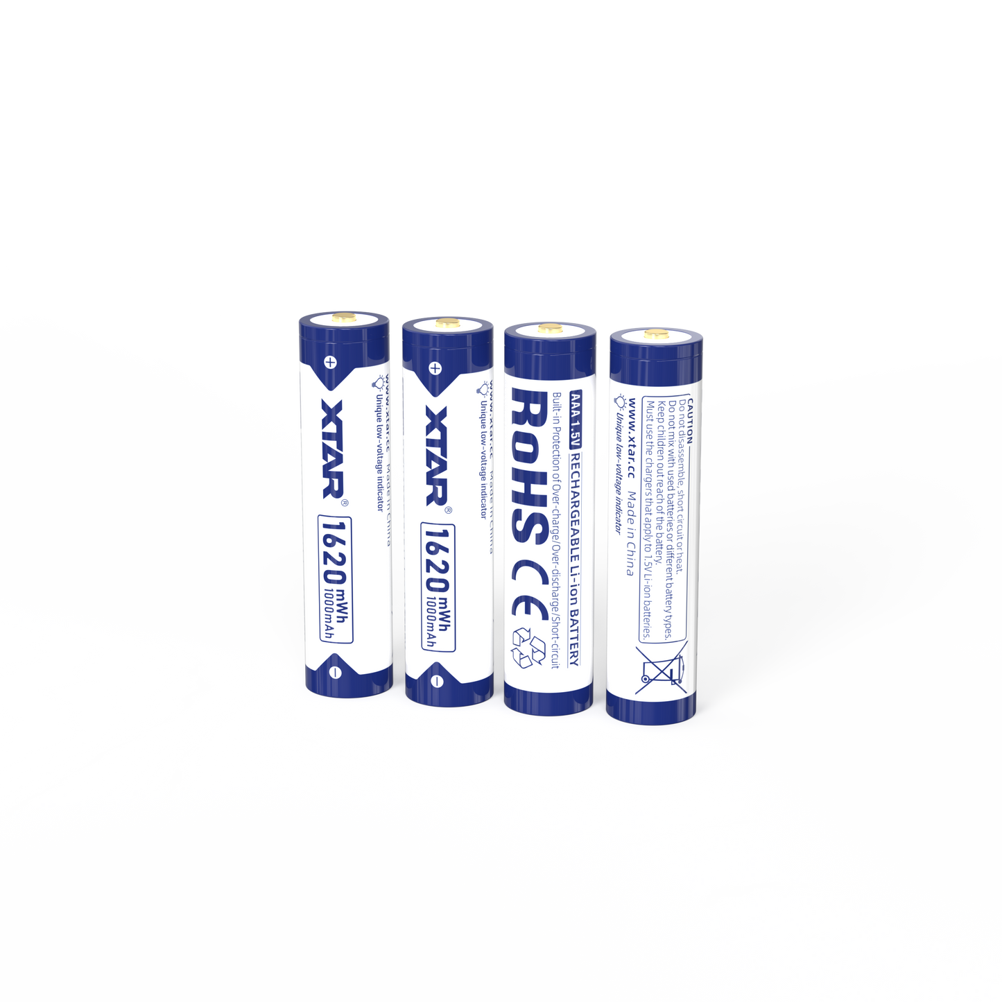 Set Acumulatori AAA, Reincarcabili USB-C, 1.5V Constant, 1620mWh.