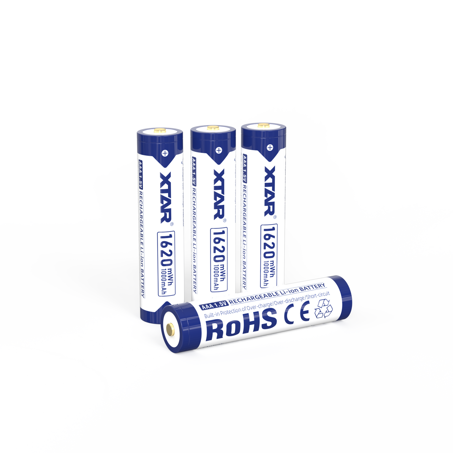 Set Acumulatori AAA, Reincarcabili USB-C, 1.5V Constant, 1620mWh.