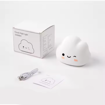 Lampa de Veghe din Silicon, Design Modern, Lumina Reglabila, Creaza o Atmosfera Relaxanta, Un Vis intr-o Lumina Calda - Norisor de Lumina