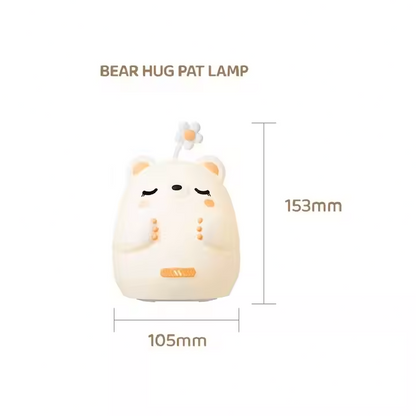 Lampa de Veghe din Silicon, Design Modern, Lumina Reglabila, Creaza o Atmosfera Relaxanta, Un Vis intr-o Lumina Calda, Ursuletul luminos