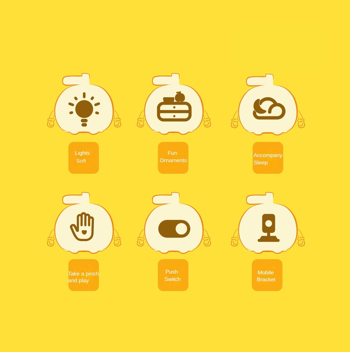 Lampa de Veghe din Silicon, Design Modern, Lumina Reglabila, Creaza o Atmosfera Relaxanta, Un Vis intr-o Lumina Calda - Marul Magic