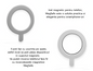 Inel magnetic MagSafe - Alb, Negru, Albastru, Roz.