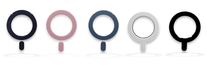 Inel magnetic MagSafe - Alb, Negru, Albastru, Roz.